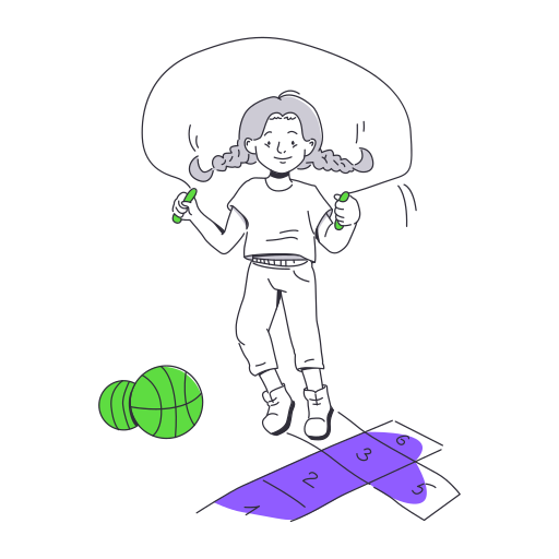 woman jumping rope
