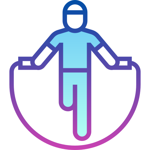 athlete jumping rope